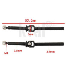 (Extension Type)Upgraded Steel Front Axle CVD Drive Shaft for 1/24 RC Crawler Car Axial SCX24 C10 90081