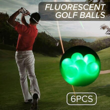 TEMPSA 6PCS LED Luminoso Pelota de Golf Fluorescente Noche Color Aleatorio