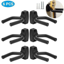 6 PCS Gitarre Kleiderbügel Haken Steht Kleiderbügel Wand Halterung Display Gitarre Kleiderbügel mit