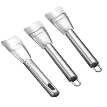 Grattoir à glace en acier inoxydable pour congélateur de cuisine, lot de 3 accessoires de nettoyage