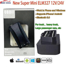 V1.5 Elm327 Bluetooth 5.0 Support Bil lastbil12V V24 tunga/stora personbilar OBD2 Rrror Code