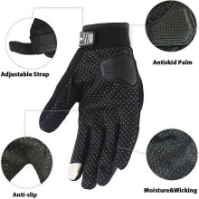 Summer Motorcycle Gloves Touch Screen Anti-Impact Windproof Scooter Gloves Unisex Mid Season Breathable