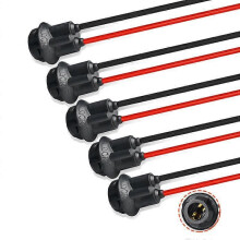 (5st)T10 168 194 2825 912 921 W5W Lampa Glödlampsuttag Kontakt Auto Biluttag Kontaktdon Förlängning