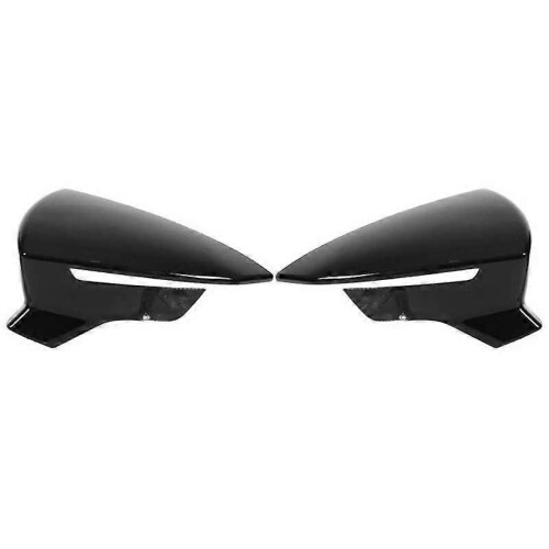 (Glossy Black)Car Mirror Pair Rear View Mirror Protective Covers Left Right Replacement for SEAT Leon