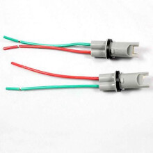 (12cm 2ST)KE LI MI 2x Bil LED-lampa Ljushållare Sockel T10 T15 W5W 194 168 Högtemperaturkabel
