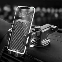 (black 3)Adjustable Phone Mounting Suction Cup Holder Long Arm Car Phone Holder For iphone X 11 PRO