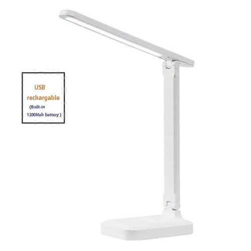 Lampe de table tactile à LED, protection des yeux, intensité variable, rechargeable par USB, idéale