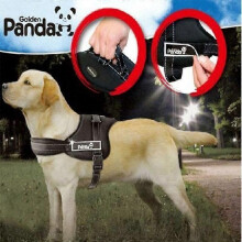 PAWZ ROAD Hoogwaardig groot hondentuig L Stof Zwart