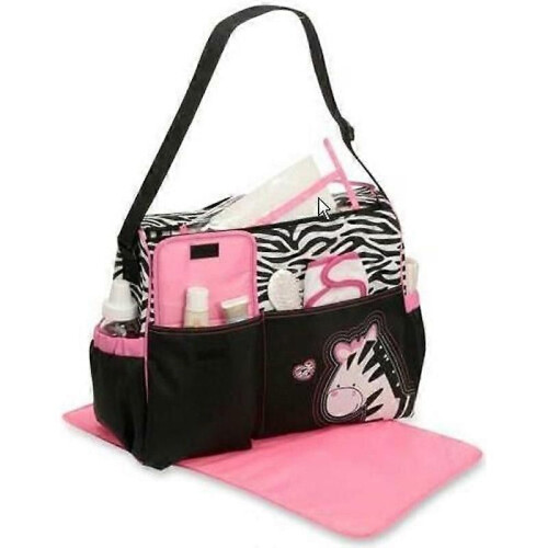 Sac à langer - Chat rose - Pour bébé - Grande capacité de rangement