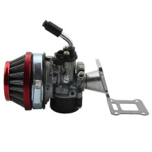 Performance Carb Carburetor Air Filter Assembly 47cc 49cc Mini Pocket Bike Röd