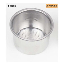 Portafiltro di ricambio per caffè espresso senza fondo da 51 mm, 1-2-4 tazze, per Delonghi EC680-EC685