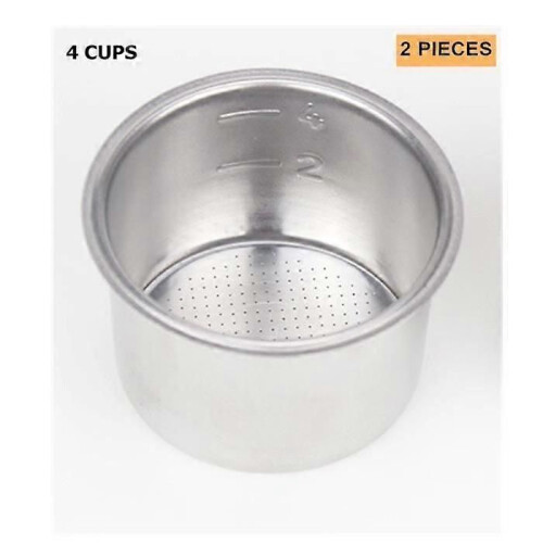 51 mm 1-2-4 koppar kaffe bottenlöst portafilter utbytesfilterkorg för Delonghi EC680-EC685 Espresso