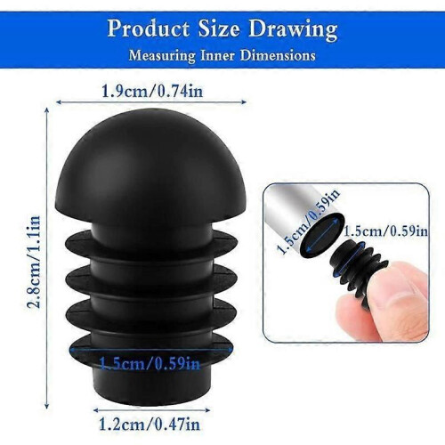 Chair Tip Cap - Unspecified - 50 Pcs - Round - Plastic - Silent Protector 1