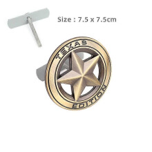 (Grille)TEXAS EDITION Star Car-dekal Logotyp Emblem Front Huv Grill 194 märke för Jeep Wrangler Renegade