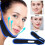 Double Chin Lifting Mask Face Shape Change Two Outfits Blue 1