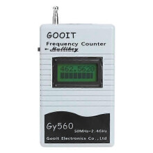 GY560 Handheld Frequency Counter 50MHz to 2.4GHz Two-Way Radio Frequency Meter Tool for Car Boat