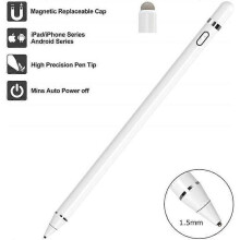 Stylus Touch Pen för iPad - Uppladdningsbar kapacitiv penna med smala spetsar och utbytbar lock Universal