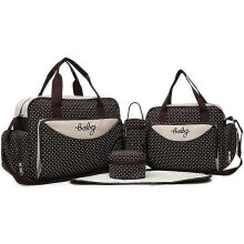 Babyblöjväska för mamma - LOKER - Set med 5 - Mikrofiber - Kaffe - Dagligen