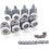 8x Justerbar Roller Dual Roller Caster Wheel Duschdörr Badrum 23mm 1