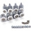 8x Adjustable Roller Dual Roller Caster Wheel Shower Door Bathroom Roller Diameter 25mm 1