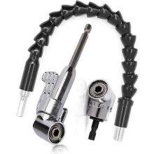 Right Angle Drill Bit and Flexible Angle Extension KitRight Angle Screwdriver 105 Degree Hex Shank 1-4