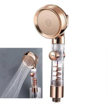 Pommeau de douche à hélice haute pression, anticalcaire, économie d'eau, 3 modes de douche