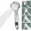 LED Temperature Display Shower Head 4 Shower Modes with Pause Button High Pressure Water Saving Shower 1