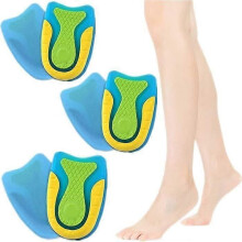 Silikongelhälkoppar för plantar fasciit, akilleshälsmärta, absorberande kuddar (L, storlek: 40-45)