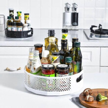 Étagère à épices rotative, plateau tournant pour épices, condiments, rangement de cuisine pour rangement