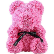 Oso de rosas para San Valentín - ONEVER - Flor rosa - Rosa - Dormitorio - Objetos decorativos