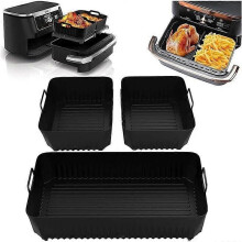 Air Fryer Form 3PCS Air Fryer Tillbehör för Ninja Air Fryer 104L AF500EU Air Fryer Silikonform för