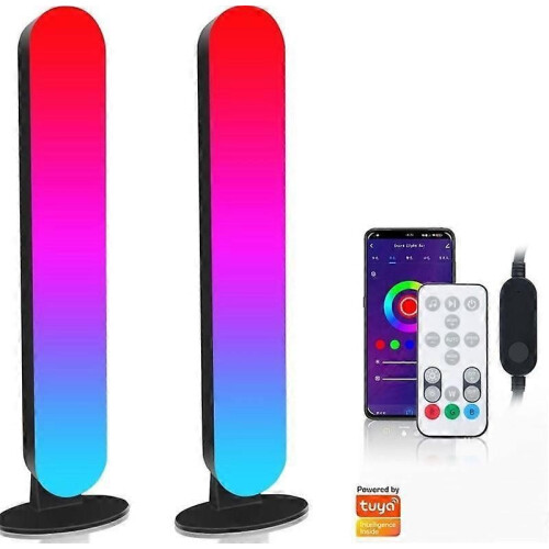 Lampe LED intelligenteLampe de bureau RVB avec plusieurs effets d'éclairage et synchronisation de la