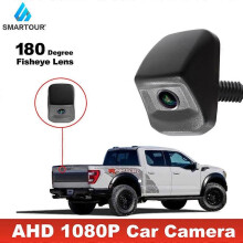 Caméra de recul Smartour AHD 1080P CCD Fisheye Vision nocturne Installation à l'envers Caméra de recul