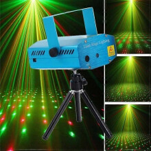 Luci da palcoscenico Mini proiettore DJ Disco Luci da palcoscenico R&G Party Laser Lighting Show Plug