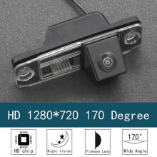 Telecamera posteriore per retromarcia con visione fisheye HD 1280*720 da 170 gradi per Dodge Attitude
