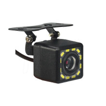 (12 LED) Hippcron Caméra de recul Voiture Vision nocturne infrarouge pour le stationnement CCD Étanche