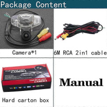 (Cavo da 6 m) Telecamera posteriore per auto con alloggiamento in metallo Fisheye HD 1280*720 per Honda
