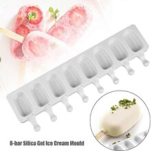 Moule Ă glace en silicone Ă 8 compartiments, portable, pour faire des glaces Ă l'eau ou des jus de fruits