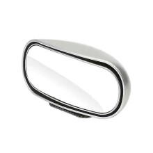 (Silver)Adjustable Wide Angle Rear Mirrors Car Mount Auxiliary Rearview Mirror 360 Rotating Wide-angle