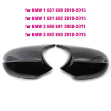 (zwart) 1 paar voor BMW E87 E81 E82 E90 E91 E92 E93 120i 128i 118d 120d 130i Achteruitkijkspiegel Zijkoffer