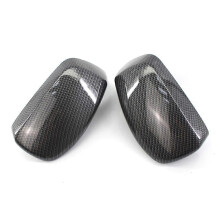 (kolfiber)Carbon Fiber Car Bakre View Dörr Spegel Sidospegel Lock Caps Shell Case för BMW