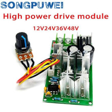 PWM DC Motor Hastighetsregulator Switch DC 20A Strömspänningsregulator 10-60V PWM High Power Drive Module
