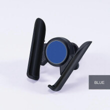 (Blue)Universal Car Smart Phone Bracket Fit For 4.5-6.2 Inches Phone Holder Air Vent Mount Cradle Auto