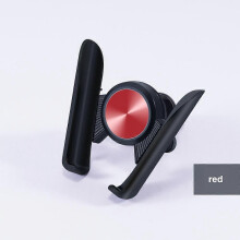 (Red)Universal Car Smart Phone Bracket Fit For 4.5-6.2 Inches Phone Holder Air Vent Mount Cradle Auto
