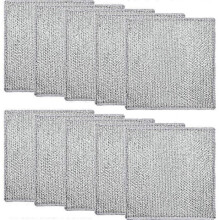 Torchon multifonction - Non spécifié - 10 pièces - 20 x 20 cm - Anti-rayures - Gris