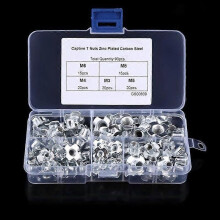 T-Nuts - Box of 90pcs - Zinc Plated Steel - M3M4M5M6M8
