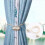 Embrasses de rideaux magnétiques - Accessoires - 47 cm - Polyester - Bleu - Intérieur 1