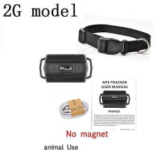 (2G No Maget W-krage)TKSTAR GPS Tracker Bilspårningsenhet Vattentät magnet 3000mAh GPS Bil Tracker