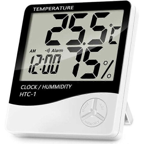 Multifunction Electronic Indoor Thermometer Hygrometer Digital LCD Screen Temperature and Humidity Display