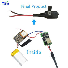 Topin CT3 Mini GSM LBS Wifi GPS Tracker för Laptop TV Ebike Auto Vehicle Locator Inbyggd batteri-APP